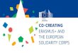 ERASMUS+ AND THE EUROPEAN SOLIDARITY CORPS€¦ · develop and test innovative policy approaches that ... Previously in KA3, moved to KA2 Visibility, project-shopping Established