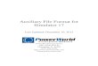 Auxiliary File Format for Simulator 17 · 12/10/2013  · Auxiliary File Format for . Simulator 17 . Last Updated: December 10, 2013 . PowerWorld Corporation . 2001 South First St
