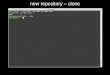 new repository – clone · Initialized empty Git repository abaj ric@nb01 — Terminal git-demo . git in /home/abaj ric/git-demo.git/ Terminal abajric@nb01 -/git-demo-local S git