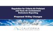 Regulation for Criteria Air Pollutant and Toxic Air ......Regulation for Criteria Air Pollutant and Toxic Air Contaminant Emissions Reporting Proposed 15-Day Changes Public Workshops
