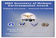 2003 Secretary of Defense Environmental Award · process eliminates hazardous material usage and wastes, chrome emissions and process wastewater. Expert implementation of a powder