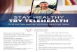 WHAT IS TELEHEALTH? HOW DOES IT WORK? CONVENIENT.military.capefearvalley.com/forms/CohenClinicTelehealthFlyer.pdf · Telehealth is face-to-face video therapy that allows clients to