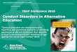 Conduct Disorders in Alternative Education · CONDUCT DISORDER WORKSHOP ANNA FREUD CENTRE 200517 7 DSM- 5 15 Conduct Disorder Criteria in 4 Categories: Aggression to people & animals