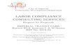 LABOR COMPLIANCE CONSULTING SERVICES - Imperial · Labor Compliance Consulting Services. To be considered, one original and three copies of PROPOSALS must be received in the office