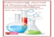 International Journal of Physical Sciences · 2015. 9. 8. · Federal University of Technol ogy, Minna, Centre for Advanced Microscopy . Nigeria. University of Reading Whiteknights,