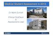 Dr Mark Gurnell - University of Cambridge Dr Mark... · Medical Student Assessment in 2015 Dr Mark Gurnell Clinical SubDean & Assessment Lead ... • Essential part of learning process