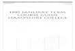 1995 JANUARYTERM COURSE GUIDE HAMPSHIRE COLLEGE · 2014. 6. 27. · 1995 JANUARY TERM COURSE GUIDE HAMPSHIRE COLLEGE Amherst, MA 01002 ~~~~~-~-~~-----~ -----~~.-~~~-~-~ I-A Non-I'rofit