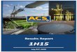 Results Report 1H15 - Grupo ACS€¦ · Non Audited Figures 7 1H15 Results Report 2.1.1 Sales and Backlog Net sales of Grupo ACS in the period accounted for € 17,860 million, 5.2%