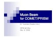 Muon Beam for COMET/PRISMnuclpart.kek.jp/NP08/presentations/muon/pdf/NP08_Muon... · 2008. 3. 31. · Mar. 6, 2008 M. Yoshida, NP08, Mito 3 PRISM/COMET project PRISM stands for Phase