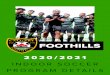 FOOTHILLScalgaryfoothillssoccer.com/pub/docs/Indoor Program... · To support our coaches we provide FREE coach education for all of our U4-U18 assistant and head coaches. We are able