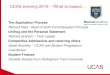 UCAS evening 2016 What to expect…1tc389kf65k3w2q3o2n0ty61-wpengine.netdna-ssl.com/wp... · 2017. 2. 22. · Clearing Operates from mid July to mid September Course vacancies listed