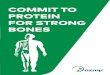 COMMIT TO PROTEIN FOR STRONG BONES - NZMP · 2018. 11. 16. · COMMIT TO PROTEIN FOR STRONG BONES + = age (Weaver et al, 2016). Low bone mineral density (BMD), an important component