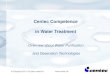 Centec Competence in Water Treatment - MasTec Competence in Water Treat… · natural osmotic pressure As a result of this external pressure, water and ... A discharge pump forwards