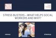 STRESS BUSTERS – WHAT HELPS SOCIAL …...BUT NOW INCREASED PUBLICITY • Results from community Care and TMP Survey in October 2014 • Context of: • reduced expenditure on social