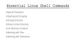 Essential Linux Shell Commandsckelly/teaching/common/... · Essential Linux Shell Commands ... •The newline character tells the shell you are done typing a command and the shell