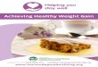 Achieving Healthy Weight Gain - hertsindependentliving.org · good ideas: HILS clients at risk of malnutrition may receive specially chosen nutritious snacks free of charge to support