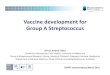 Vaccine development for Group A Streptococcus · Centre for International Child Health, University of Melbourne Group A Streptococcal Research Group, Murdoch Children’s Research