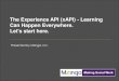 The Experience API (xAPI) - Learning Can Happen Everywhere ... · Sample xAPI statements Informal Learning Tamie favorited “The Experience API (xAPI): Learning Can Happen Everywhere”
