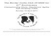 1st Border Collie National Show/Trials · 2018. 4. 20. · Welcome to The Border Collie Club of NSW Inc 61st Championship Show Obedience, Agility and Jumping Trial Bill Spilsted Complex