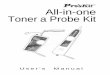 All-in-one Toner a Probe Kit · 2014. 5. 16. · MT-7068 Maintenance Kit Congratulations on your purchase of MT-7068 Pro'sKit All-in-one Toner & Probe Kit. The Toner and Probe set