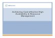 004 - Achieving Cost-effective High Availability ...download3.vmware.com/elq/img/5737_APAC_IND_TechDay/site/doc… · administrator productivity Resource Pool ... Reference Benchmarking