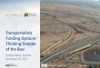 Transportation Funding Options: Thinking Outside of the Box! · 11/11/2013  · Loop 101 Frontage Rd.: Hayden Rd to Scottsdale Rd. Pima Rd.: SR101L to Thompson Peak Pkwy. Pima Rd./Happy