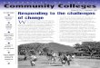 Community Colleges Bulletin - Sept 1998 · Senior Vice President and Chancellor for Community ... multiple roles as vocational, trans-fer, general and remedial education institutions