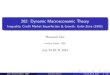 202: Dynamic Macroeconomic Theoryecondse.org/wp-content/uploads/2015/08/C202-LectureNotes-Galor-… · 202: Dynamic Macroeconomic Theory Inequality, Credit Market Imperfection & Growth: