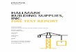 HALLMARK BUILDING SUPPLIES, INC. FIRE TEST REPORT · TEST REPORT FOR HALLMARK BUILDING SUPPLIES, INC. Report No.: 103953780SAT-001C Date: 5/30/19 . Version: 9/19/18 Page 4 of 12 RT-R-AMER-Test-2780