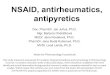 NSAID, antirheumatics, antipyretics · against inflammation, fever and pain A-A and NSAIDs overlap partially ... efficacy –SSRI – potentiate ASA antiaggregative effect (citalopram,