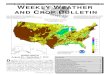 weather WEEKLY WEATHER AND CROP BULLETIN · 9/5/2018  · September 5, 2018 Weekly Weather and Crop Bulletin 5 (Continued from front cover) such as corn, rice, and sorghum. Southern