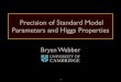Precision of Standard Model Parameters and Higgs Properties · Max Baak (CERN) Electroweak Fit – Experimental inputs " Latest experimental inputs: • Z-pole observables: from LEP