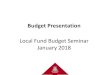 Budget Presentation...Budget Entry Process Step 1: Go to the Budget Office Website () Click on the link "Budget System“ and “Local Fund Budget”