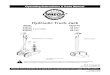 Hydraulic Truck Jackimages.myautoproducts.com/images/Product_Media/Manuals/... · 2016. 6. 2. · Hydraulic Truck Jack Model Capacity 23221C 22 Ton 23222C (Low Profile) 22 Ton 23301C