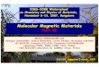 Molecular Magnetic Materials 2007/Lectures/Michel 0... · 2007. 12. 15. · ICMSICMS--ICMR Winterschool on Chemistry anICMR Winterschool on Chemistry and Physics of Materials, Nov