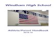 Windham High School - Amazon S3 · 2015. 6. 25. · WINDHAM HIGH SCHOOL WINDHAM, NEW HAMPSHIRE ATHLETIC HANDBOOK Windham High School Athletics Philosophy: The athletic program at