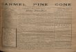CARMEL PINE CONEpineconearchive.fileburst.com/19170329PC.pdf · CARMEL PINE CONE ISSUED EVERY THURSDAY Five Cents a Copy 1917 CARMEL-BY-THE-SEA. CAL. VOL. Ill, NO. 9 J'VI sula wHuif®