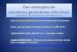 Des exemples de situations génératives (André Ouzoulias) · Des exemples de situations génératives d’ériture Karine Marques, CPC circonscription de La Ferté Macé, Orne (61)