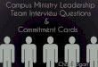 Campus Ministry Leadership Team Interview Questions ... · The leadership team selection process is one area that many campus ministers have questions like: How does the selection