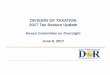 DIVISION OF TAXATION 2017 Tax Season Update to House Oversight 06-08-17.pdf · 8/17/2006  · exceeding one thousand dollars ($1,000), or by imprisonment not exceeding one year, or