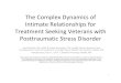 The Complex Dynamics of Relationships for Posttraumatic Stress … · 2020. 2. 28. · The Complex Dynamics of Intimate Relationships for Treatment Seeking Veterans with Posttraumatic