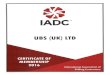 TM IADC UBS (UK) LTD CERTIFICATE OF MEMBERSHIP 2016 ... IADC UBS (UK) LTD CERTIFICATE OF MEMBERSHIP