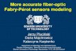 More accurate fiber-optic Fabry-Pérot sensors modeling · Tests 17 Measured and calculated spectral density of fiber-optic Fabry-Pérot0.0 sensor with empty cavity 0.1 0.2 0.3 0.4
