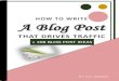 HOW TO WRITE A Blog Post - FindingBalance.Mom · 3. Use google 4. Use blog post idea generators Some great ones are: Blog Title Generator by SEOPressor Hubspot blog topic generator