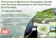 Performance Metrics for Ecosystem Goods and Services ...conference.ifas.ufl.edu/aces14/presentations/Dec 10 Wednesday/6 S… · Task 1: Characterize Natural and Nature-Based Feature(NNBF)