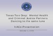 Texas Two Step: Mental Health and Criminal Justice Partners …€¦ · 01/10/2009  · Texas Two Step: Mental Health and Criminal Justice Partners Dancing to the same tune. NACo