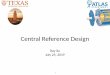 Central Reference Design · Overview of Central Reference • Three main blocks – (Modified) BGP – RDAC’s – BGP-to-1.1V amplifier • Main modes of operation – VREFN = BGP,