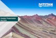 20180511 Titan Minerals Investor Presentation FINAL[1] · Company Overview -Titan Minerals (ASX.TTM) Share Price Performance (TTM) Company Ticker ASX:TTM Current Share Price A$0.034