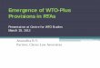 Emergence of WTO-Plus Provisions in RTAswtocentre.iift.ac.in/CBP/RTA-WTO(Anuradha).pdf · • WTO is a significant achievement in Multilateralism • Regional Trade Agreements between