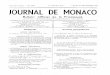 CENTIÈME' ANNÉE. — JOURNAL DE MONACO...CENTIÈME' ANNÉE. — 5.223 Le Numéro 30 fr. LUNDI 23 DÉCEMBRE' 1957 JOURNAL DE MONACO Bulletin Officiel de la Principauté JOURNAL. HEBDOMAOAJRE